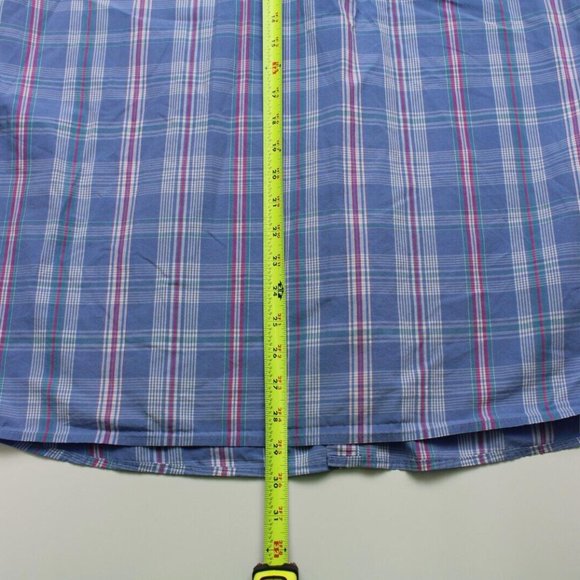 Charleston Threads Shirt Men XXL Multicolor Cotton Blue Pink Plaid 2XL - Picture 3 of 5